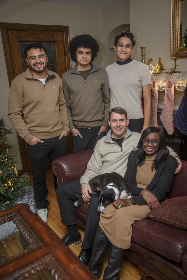 Robin with family and supporters